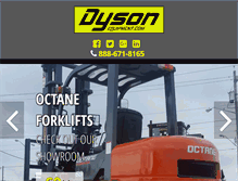 Tablet Screenshot of dysonequipment.com